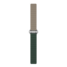 Ремешок uBear Mode для Apple Watch 49mm 42/44/45/49mm, Силикон, зеленый/серый - 1