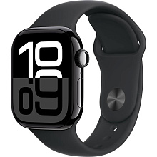 Apple Watch Series 10  (корпус - черный, 42mm ремешок Sport Band черный, размер S/M) - 0