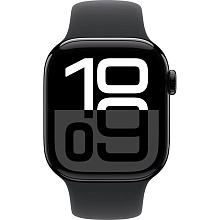 Apple Watch Series 10  (корпус - черный, 42mm ремешок Sport Band черный, размер S/M) - 1