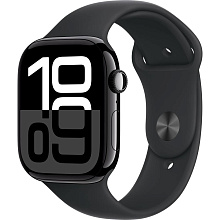 Apple Watch Series 10  (корпус - черный, 46mm ремешок Sport Band черный, размер S/M) - 0