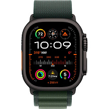 Apple Watch Ultra 2 GPS + Cellular 49mm (корпус - черный титан, ремешок Alpine Loop темно-зеленый, IP6X) - 1