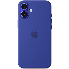 Чехол-накладка Apple Silicone Case для iPhone 16 Plus, силикон, ультрамарин - 0