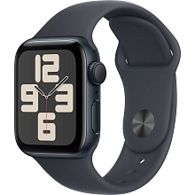 Apple Watch SE GPS  (корпус - темная ночь, 40mm ремешок Sport Band темная ночь, размер S/M) - 0