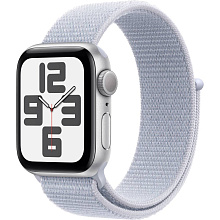 Apple Watch SE GPS  (корпус - серебристый, 40mm ремешок Sport Loop голубой, размер One Size) - 0