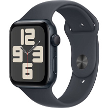 Apple Watch SE GPS  (корпус - темная ночь, 44mm ремешок Sport Band темная ночь, размер S/M) - 0