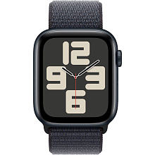 Apple Watch SE GPS  (корпус - темная ночь, 44mm ремешок Sport Loop чернила, размер One Size) - 1