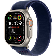 Apple Watch Ultra 2 GPS + Cellular 49mm (корпус - титан, ремешок Trail Loop синий, IP6X) - 0