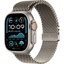 Apple Watch Ultra 2 GPS + Cellular 49mm (корпус - титан, ремешок Milanese Loop серебристый, IP6X) - 0