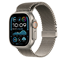 Ремешок Apple Milanese Loop 49mm, Титан, серебристый - 1