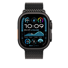 Ремешок Apple Milanese Loop 49mm, Титан, черный - 2