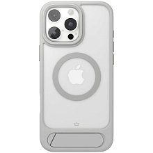 Чехол-накладка VLP Reels Case для iPhone 16 Pro Max, поликарбонат, серый - 0