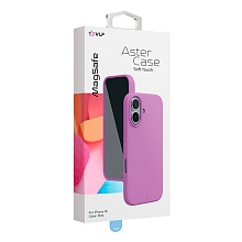 Чехол-накладка VLP Aster Case для iPhone 16, силикон, розовый - 1