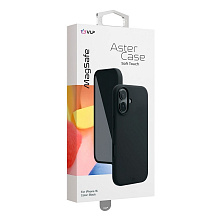 Чехол-накладка VLP Aster Case для iPhone 16, силикон, черный - 1