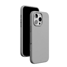 Чехол-накладка VLP Aster Case для iPhone 16 Pro, силикон, серый - 3