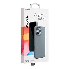 Чехол-накладка VLP Aster Case для iPhone 16 Pro Max, силикон, серый - 1