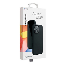 Чехол-накладка VLP Aster Case для iPhone 16 Pro Max, силикон, черный - 1