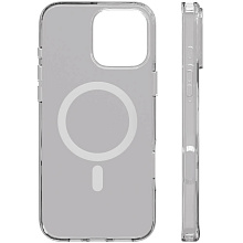 Чехол-накладка VLP Diamond Case для iPhone 16 Pro, полиуретан/закаленое стекло, прозрачный - 1