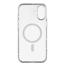 Чехол-накладка uBear Real Mag Case для iPhone 16 Plus, полиуретан, прозрачный - 0