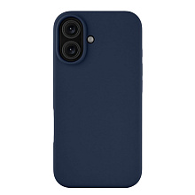 Чехол-накладка uBear Touch Mag Case для iPhone 16, силикон, темно-синий - 0