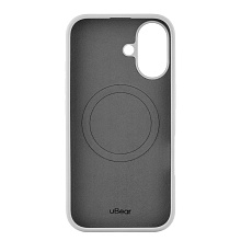 Чехол-накладка uBear Touch Mag Case для iPhone 16, силикон, светло-серый - 2