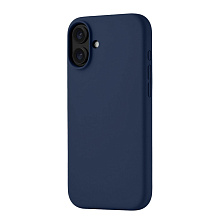 Чехол-накладка uBear Touch Mag Case для iPhone 16 Plus, силикон, темно-синий - 1