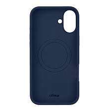 Чехол-накладка uBear Touch Mag Case для iPhone 16 Plus, силикон, темно-синий - 2