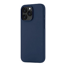 Чехол-накладка uBear Touch Mag Case для iPhone 16 Pro Max, силикон, темно-синий - 1