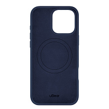 Чехол-накладка uBear Touch Mag Case для iPhone 16 Pro Max, силикон, темно-синий - 2