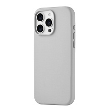 Чехол-накладка uBear Touch Mag Case для iPhone 16 Pro Max, силикон, светло-серый - 1