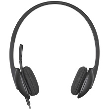 Гарнитура Logitech USB Headset H340, черный - 0