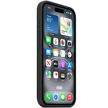 Чехол-накладка Apple Silicone Case для iPhone 16, силикон, черный - 1