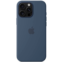 Чехол-накладка Apple Silicone Case для iPhone 16 Pro Max, силикон, синий - 0