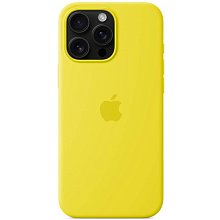 Чехол-накладка Apple Silicone Case для iPhone 16 Pro Max, силикон, желтый - 0