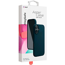 Чехол-накладка VLP Aster Case для iPhone 16, силикон, темно-синий - 1