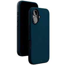 Чехол-накладка VLP Aster Case для iPhone 16, силикон, темно-синий - 3