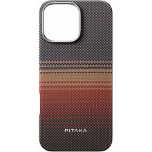 Чехол-накладка Pitaka Tactile Woven Sunset для iPhone 16 Pro Max, арамид (кевлар), оранжевый - 1