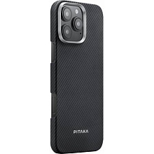 Чехол-накладка Pitaka Ultra-Slim для iPhone 16 Pro Max, арамид (кевлар), черный - 2