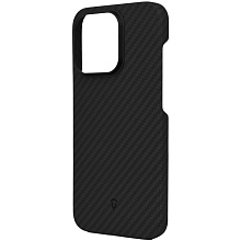 Чехол-накладка Asynora Magnetic aramid fiber для iPhone 15 Pro, кевлар, черный - 1