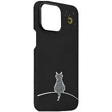 Чехол-накладка Asynora Magnetic aramid fiber cat для iPhone 15 Pro Max, кевлар, цветной - 3