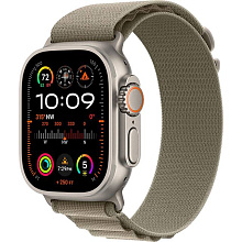 Apple Watch Ultra 2 GPS + Cellular 49mm (корпус - титан, ремешок Alpine Loop оливковый, IP6X) - 0