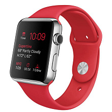 Apple Watch (MLLE2) - 42 мм, нержавеющая сталь, спортивный ремешок (PRODUCT)RED - 0