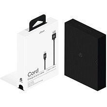 Кабель uBear Cord USB-C / USB-A, 2A, Вт  1,2м, черный - 1