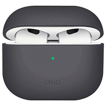 Чехол Uniq LINO серый, для AirPods 4 - 0