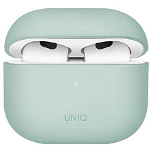 Чехол Uniq LINO зеленый, для AirPods 4/4 ANC - 0