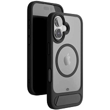 Чехол-накладка VLP Reels Case для iPhone 16, поликарбонат, черный - 3