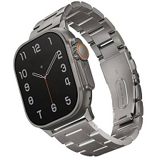 Ремешок Uniq OSTA Steel Strap with Self-Adjustable Links для Apple Watch 49mm 49mm, Нержавеющая сталь, серебристый - 0