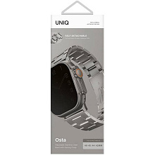 Ремешок Uniq OSTA Steel Strap with Self-Adjustable Links для Apple Watch 49mm 49mm, Нержавеющая сталь, серебристый - 2