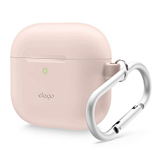 Чехол Elago Silicone Hang case розовый, для AirPods 4 - 0