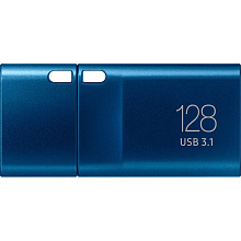 Флеш-накопитель Transcend MUF-128DA, 128GB, синий - 1