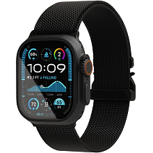 Ремешок VLP Milanese Band Pro для Apple Watch 42/44/45mm, нержавеющая сталь, черный - 0